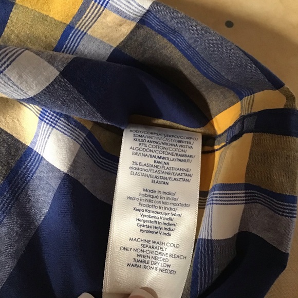 Chaps Plaid Poplin Shirt - Picture 4 of 5